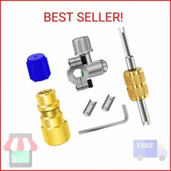 A/C Retrofit Valve Kit, BPV31 Bullet Piercing Tap Valve Line Tap Valve Kit, R12