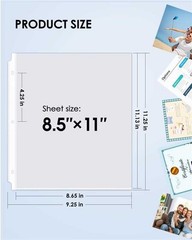 Heavy Duty Sheet Protectors for 3 Ring Binder 30 Pack, 8.5 x 11 | Extra Thick…