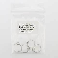 Orthodontic Pre-Welded 1st Molar Bands Roth .022 Buccal Tube Single 29-43+