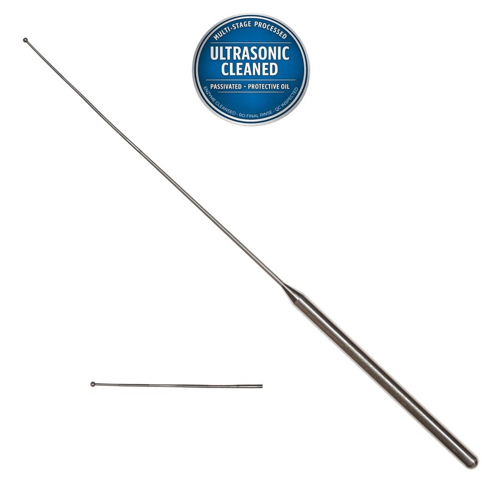 Biomet 2000-9015 Flexible Sounding Pedicle Probe, Straight, Ball Tip, 9in