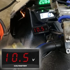 12V Digital LED Display Voltmeter Voltage Gauge Panel Meter for Motorcycle & Car