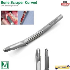 Dental Bone Scraper Harvester Curved With Blade Implant Bone Grafting Collector