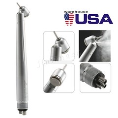 LED Dental Surgical Handpiece 45° Angle 4 Hole Midwest Rear Exhaust Impact Air