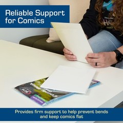 BCW Silver Comic Book Backing Boards 7 x 10.5 – 100 Pack | Certified Acid-Free