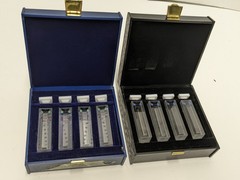 Hellma 283-QS & 181-OS 1cm 4-Piece Cuvette Sets (2) — 8 Cells Total