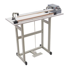 22.83″ Foot Pedal Impulse Sealer Heat Seal Plastic Bag Sealing Machine w/ Cutter