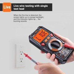 TACKLIFE DM01M Digital Multimeter,TRMS 6000 Counts Multimeter w/ Backlights LCD