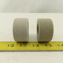 Norton 32A60 J5VBE 2″ x 1″ x 5/8″ Alundum Grinding Wheels Lot Of 2