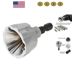 Hex Shank Deburring Chamfer Tool for Efficient Bolt & Thread Repairs 1/8″-3/4″