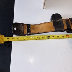VTG Basketweave Leather Duty Belt w Cuffs Cuff Holder N Accessories 30-32 Inches