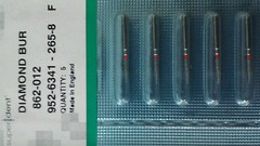 Superdent Diamond Dental Bur 862-012 Fine Flame Shaped Finishing England