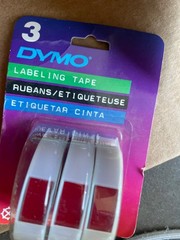 dymo label maker 1885 Vintage Labeling Tape 3/8” Red Yellow Blue Green Lot