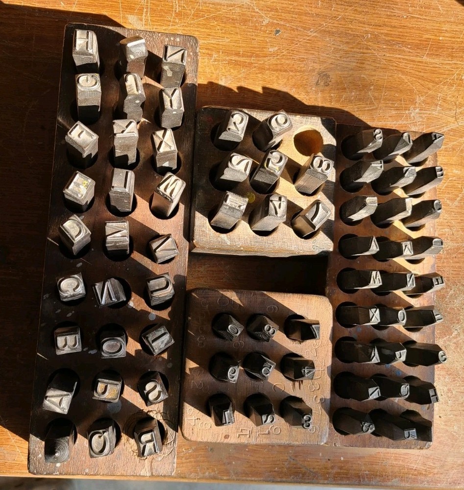 1/4″ & 3/8″ 71pc. Letter & Number Stamp Punch Sets Alloy Steel Metal