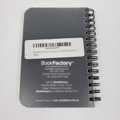 Book Factory 5.25×3.5 Inch Small Spiral Bound Food Journal