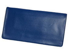 Royal Blue Vinyl Checkbook Cover Standard Top Stub 6- 1/4″ x 3-3/8″ New
