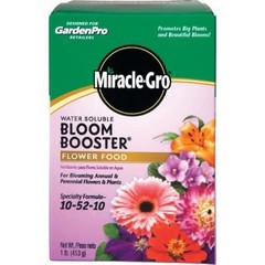 Miracle-Gro 1-Pound 1360011 Water Soluble Bloom Booster Flower Food, 10-52-10, 1