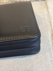 Vintage Enzo Baglioni Planner Binder Wallet With Pages Black Y2K Full Zip *READ*