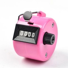 Hand Tally Counter, Handheld 4 Digit Lap Counter, Manual Mechanical Clicker HO