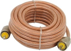 18FT Braided Coax Cable with PL-259 Connectors – Ideal for CB Radio Performance
