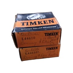 X2 TIMKEN L44649 / L44610 TAPERED ROLLER BEARING W/ CUP CONE NOS