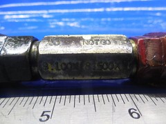8.100 & 8.500 MM CLASS X SMOOTH PIN PLUG GAGE GO NO GO 8.0 8.50 MM .3125 +.0064