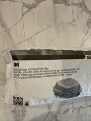 3M 60926 P100 Multi Gas Vapor Cartridge Filter, 2-Pack Exp 3/29