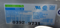 Sola Heavy Duty SLT-12-61818-12 Regulated Power Supply – GREAT CONDITION!!!