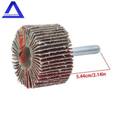 Aluminum Oxide Shank Mounted Flap Wheels, 1-1/2″ × 1″ × 1/4″, 60 Grit (5 Pack)