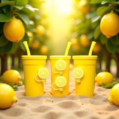 4Pcs Yellow lemon Straws Cover Cap Reusable Silicone 6-8 Millimeters,