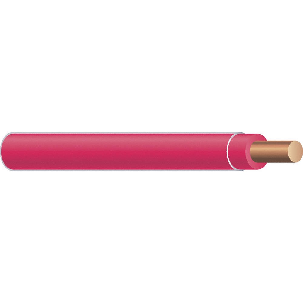 SOUTHWIRE 11597208 Building Wire,10AWG,THHN,Sld,Red,100ft 4WYZ1