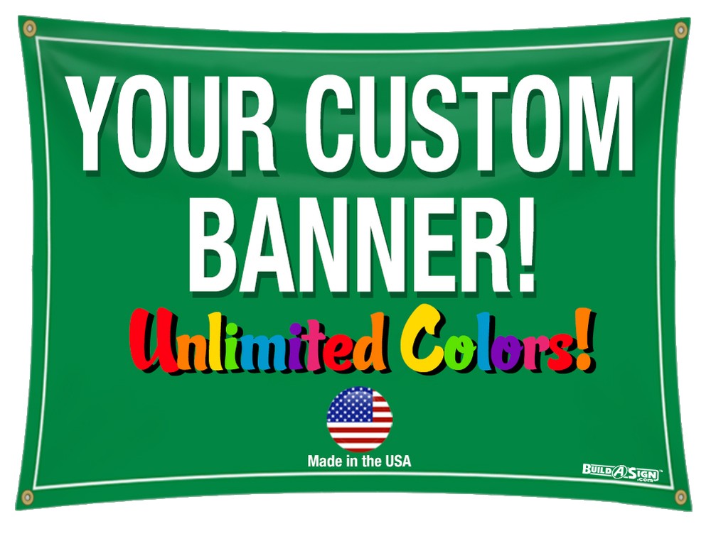 3×6 Full Color Custom Banner 13oz Vinyl DOUBLE SIDED