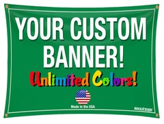 3×6 Full Color Custom Banner 13oz Vinyl DOUBLE SIDED