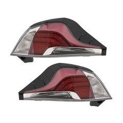 2015-2017 Toyota Prius C Rear Outer Tail Lights Halogen Clear Lens Pair