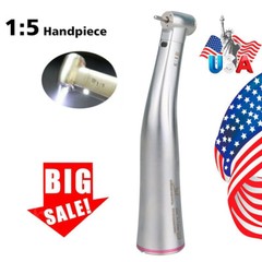 Dental 1:5 Increasing LED Fiber Optic Contra Angle 4 Spray Fit NSK X95L Ti-Max