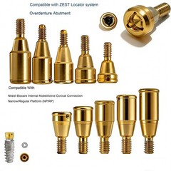 Titanium ZEST Locator abutment Internal Conical Connection for NobelActive NP/RP