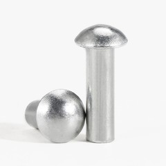 Solid Aluminium Dome Head Round Rivets DIN 660 2mm 2.5mm 3mm 4mm 5mm 6mm 8mm