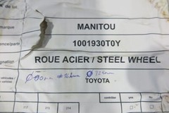 Toyota Manitou 1001930TOY Polyurethanrad Antriebsrad Rad Ø190mm/325mm neu 43714