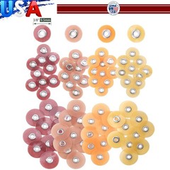 200pcs Dental Coarse/Medium/ Fine/Superfine Finishing Polishing Discs 9.5mm