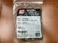 Bar Tie,No BT176100R, Primesource Bldg Products 100 per pack ( lot of 5 pack )