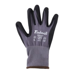 Safety Work Gloves MicroFoam Nitrile Coated Foam Gloves L-Size/6 Pairs