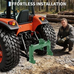 3 Point Quick Hitch Attachment & 2″ Receiver for Category 1 Tractors, 3000 lbs