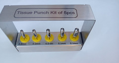 Dental Tissue Punch Kit set Surgical Surgery With Bur Holder Dental Instruments