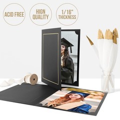 Golden State Art, Pack of 25, 8.5X11 Photo Folders, Cardboard Picture Frame, …