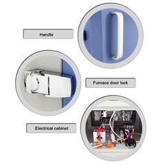 Muffle Furnace 110V, 2.5KW, 1200°C, 150mm Chamber, 51 Segments Programmable
