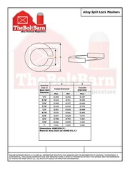 3/8″ Alloy Split Ring Lock Washers Alloy Steel Grade 8 Zinc Yellow (Pick Qty)