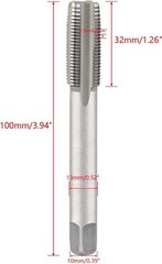M16 x 1.5mm Metric Thread Tap HSS Right Hand Tapping Tool for Metal