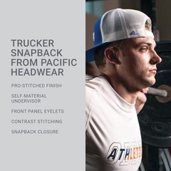 Pacific Headwear Unisex Adult D-Series Trucker Snapback Cap One Size
