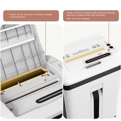 QUIETLEMON 150-Sheet Auto Feed Paper Shredder 20L Micro Cut P-5 For Office Home