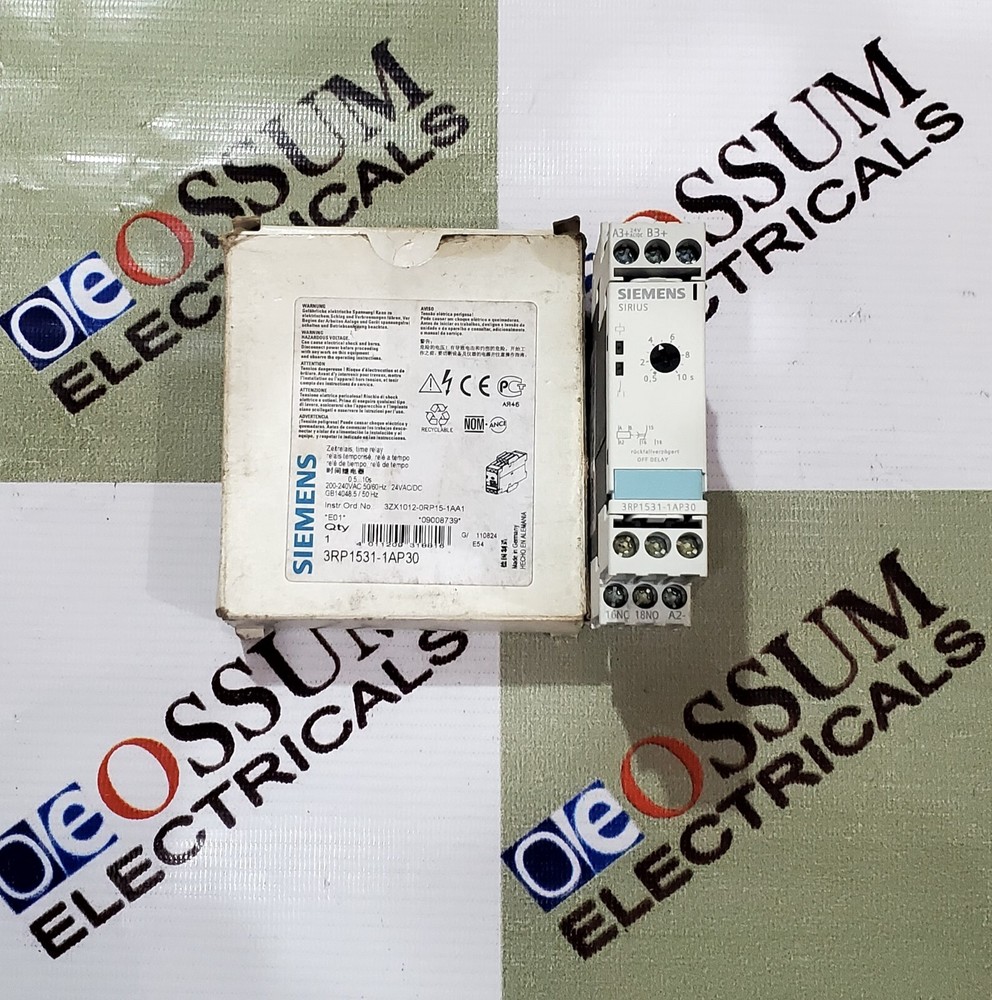 SIEMENS 3RP1531-1AP30 TIMER TIMING 0.5S-10S VOLTAGE 220VAC/24VDC FAST SHIPPING