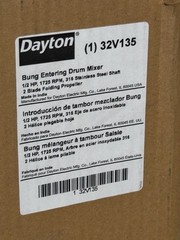 DAYTON 32V135 BUNG ENTERING DRUM MIXER PP2LTFB41TBG